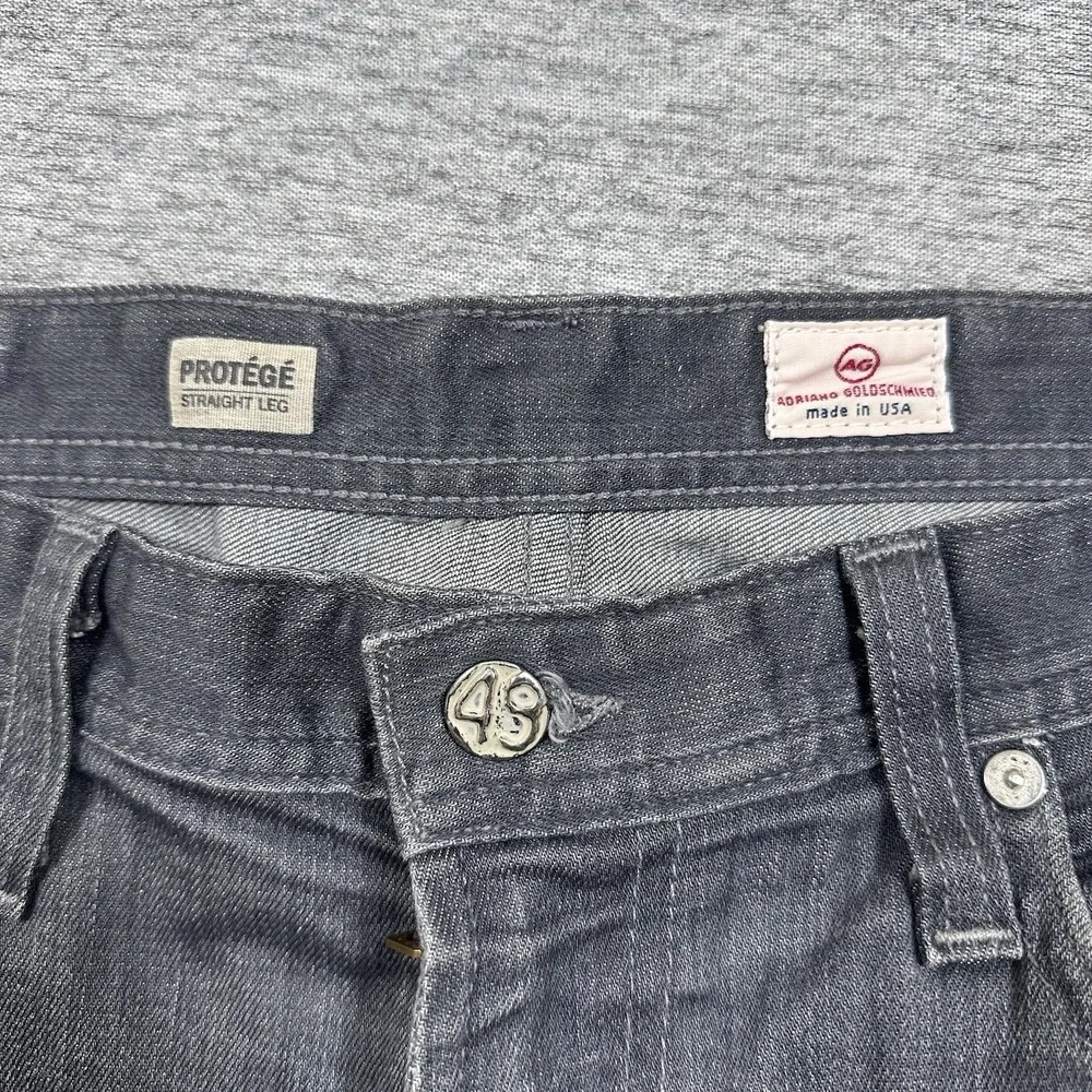 AG Adriano Goldschmied Jeans Mens 33x28 Gray Denim The Protege Straight READ - Picture 9 of 10